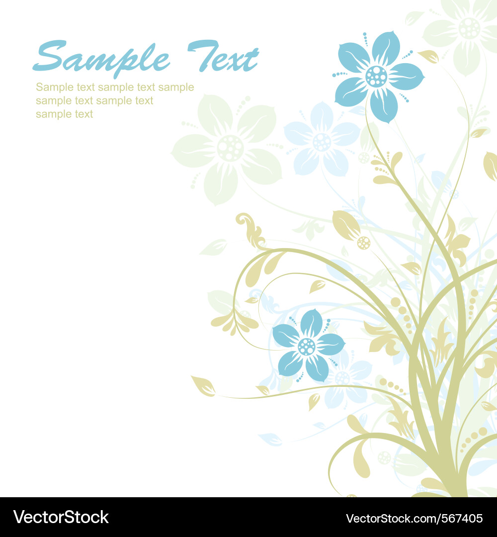 Floral abstract background Vector Image