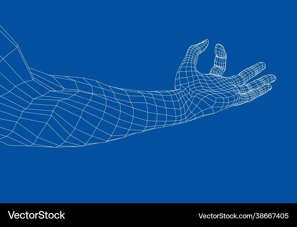 Hand hold some tiny or thin object Hand hold some tiny or thin object vector image