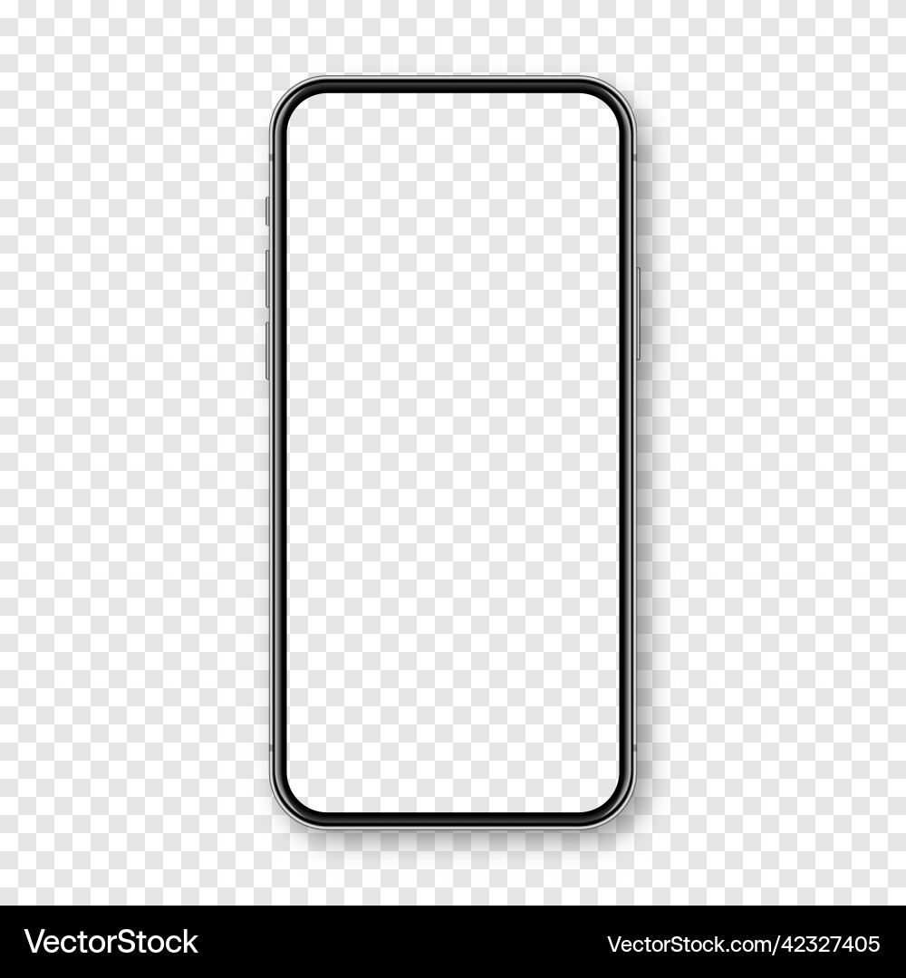 Realistic smartphone with blank touch screen Vector Image