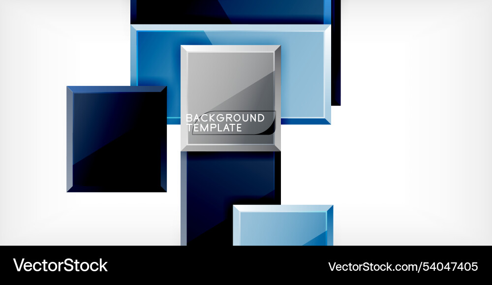 Square shape color abstract geometry Vector Image