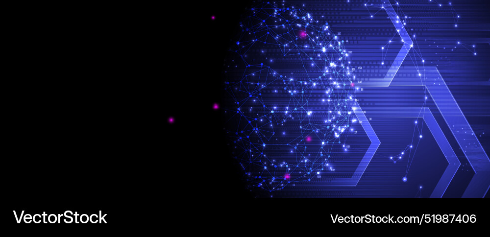 Neural network concept connected cells with links Neural network concept connected cells with links vector image