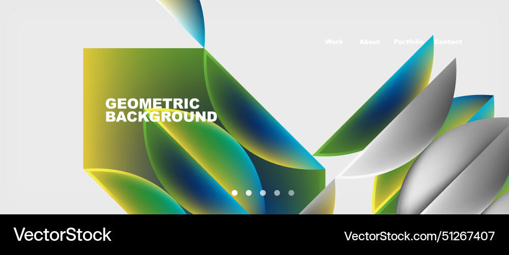 Abstract geometric shapes web design page Abstract geometric shapes web design page vector image