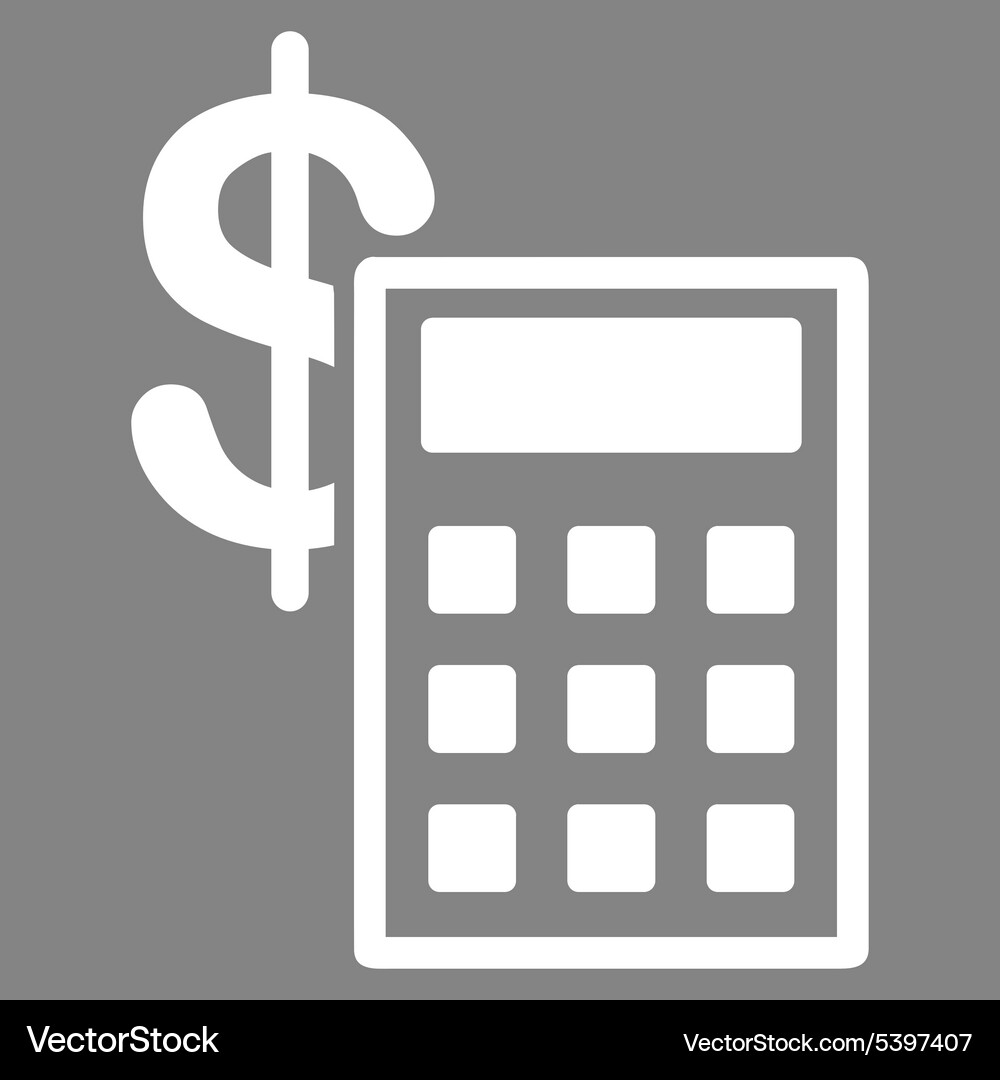Calculation icon from commerce set Vector Image
