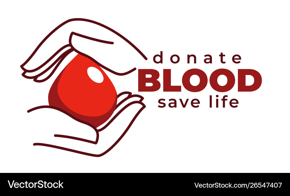 Donate blood and save life isolated icon Donate blood and save life isolated icon vector image