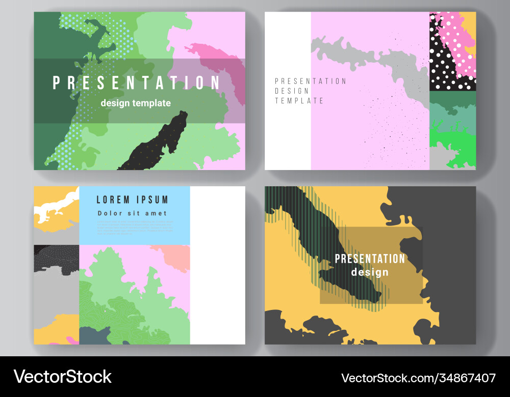 Layout presentation slides design Layout presentation slides design vector image