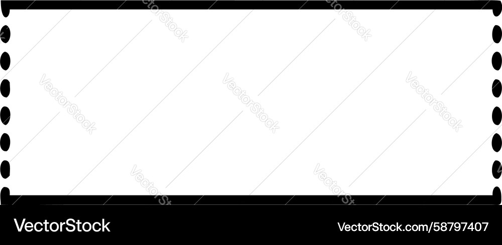Simple rectangular frame with rounded corners Vector Image