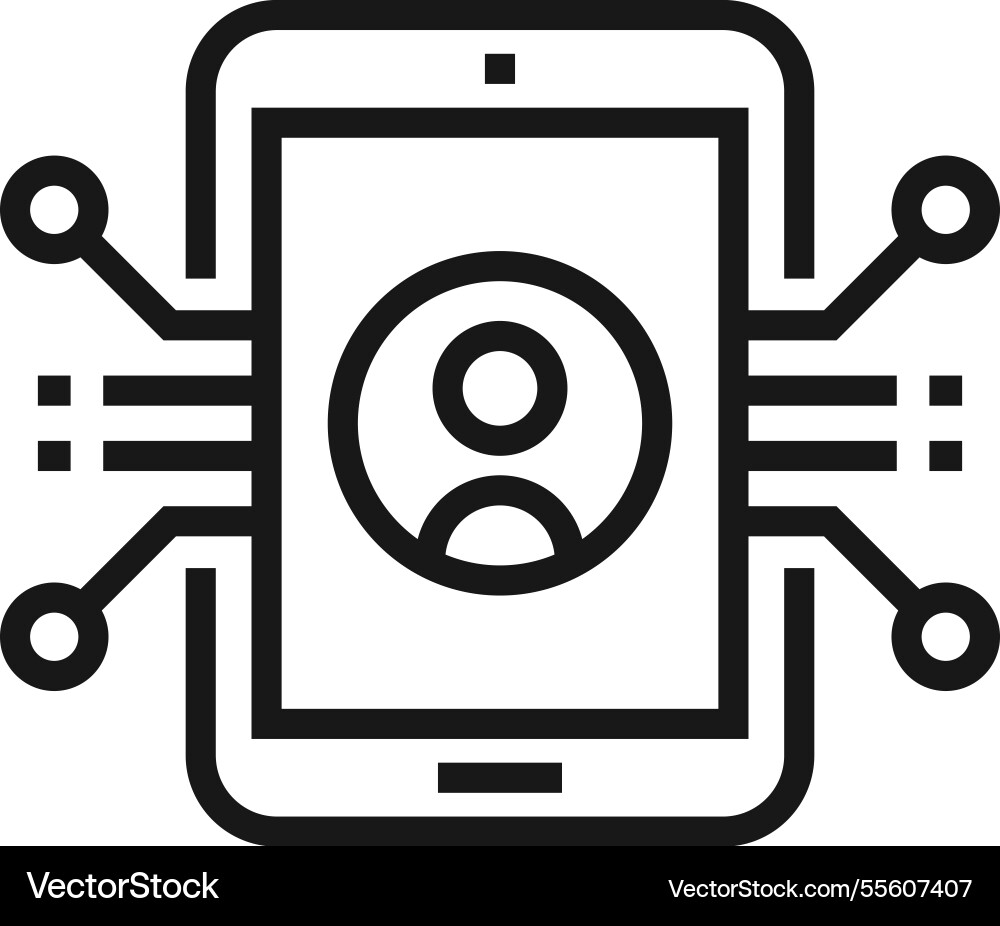 Ux development flat line web icon concept Ux development flat line web icon concept vector image