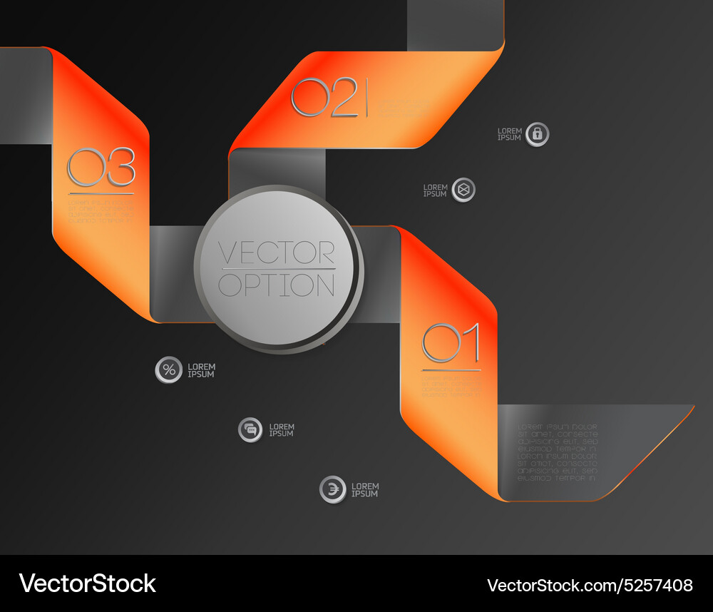 Design elements for options Vector Image