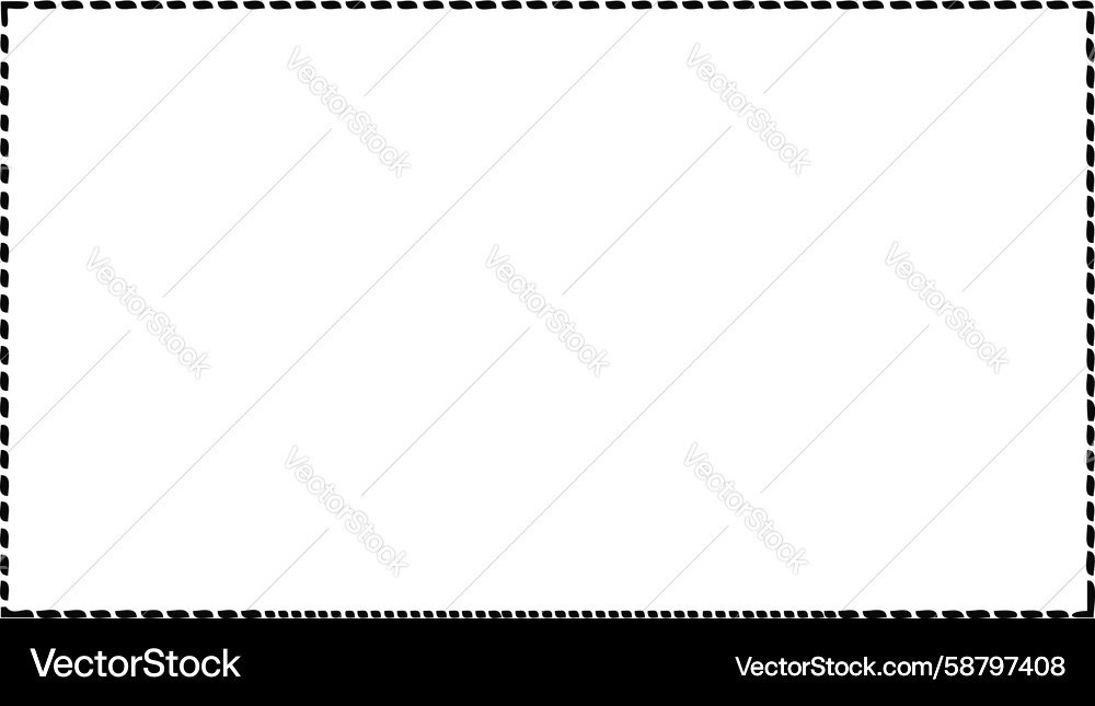 Dotted line rectangular frame for minimalist text Vector Image