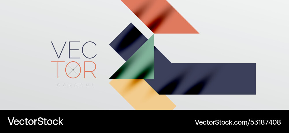 Dynamic lines and triangles Vector Image
