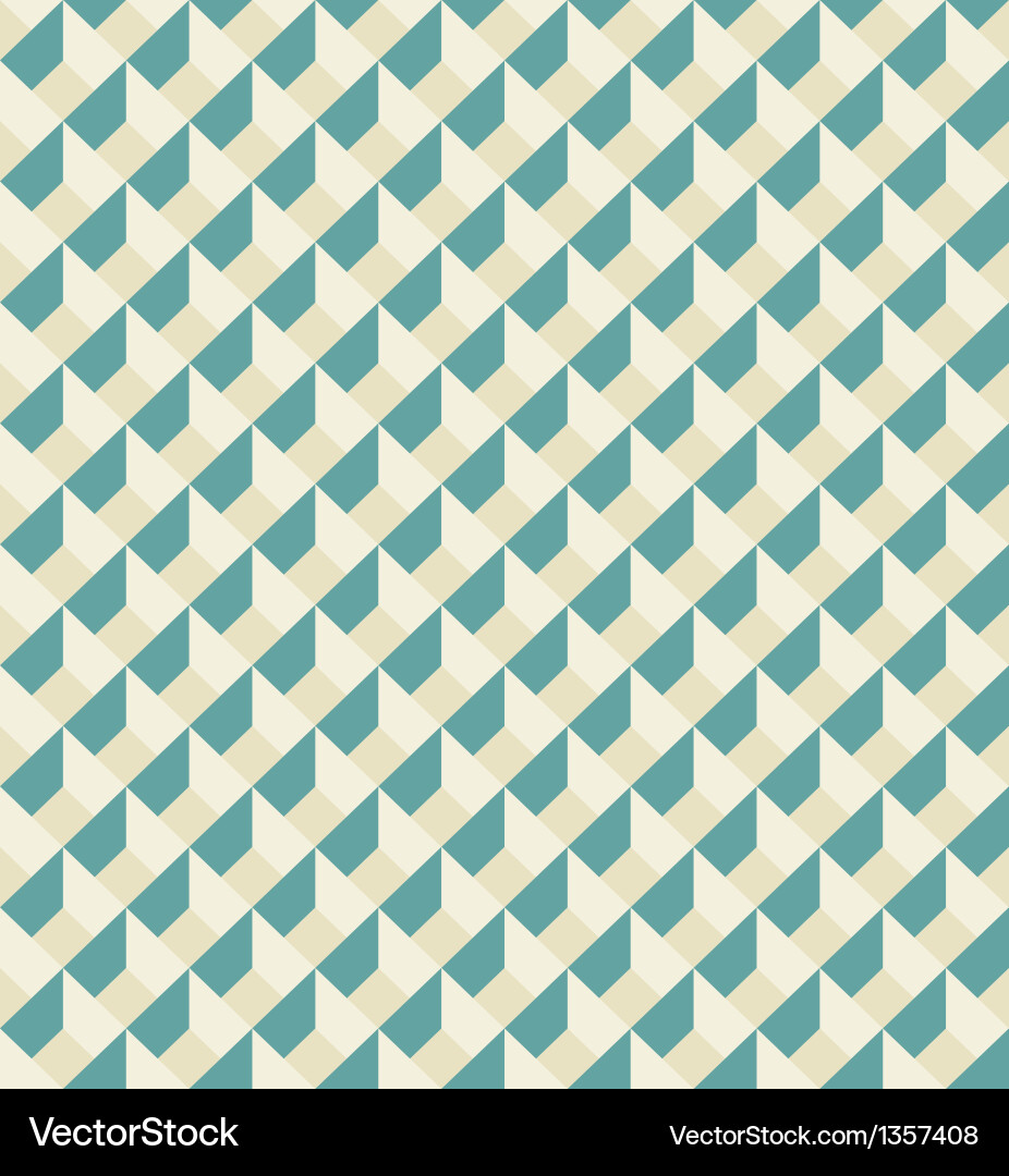 Retro Geometric Mosaic Pattern Vector Image