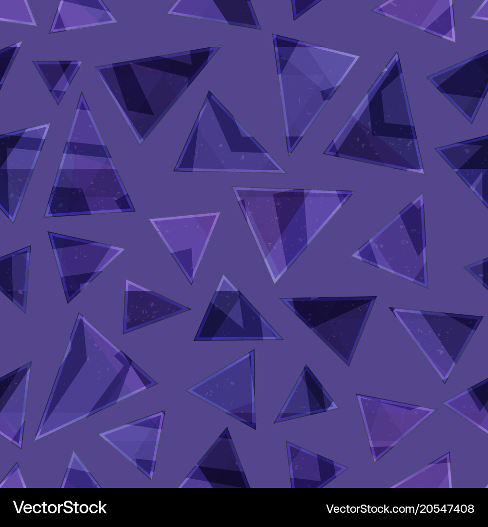 Violet color triangle seamless pattern Vector Image