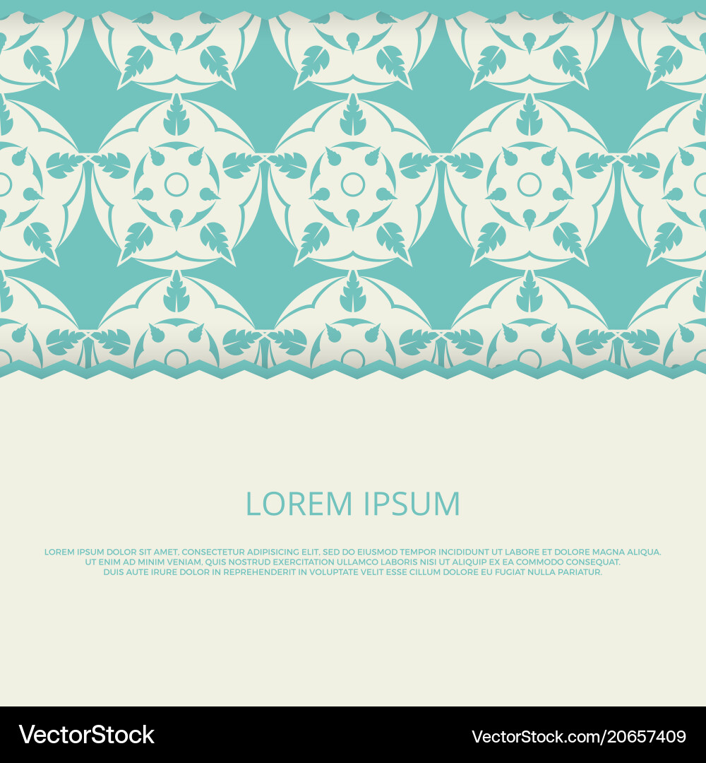 Banner template with abstract heraldic rose Banner template with abstract heraldic rose vector image