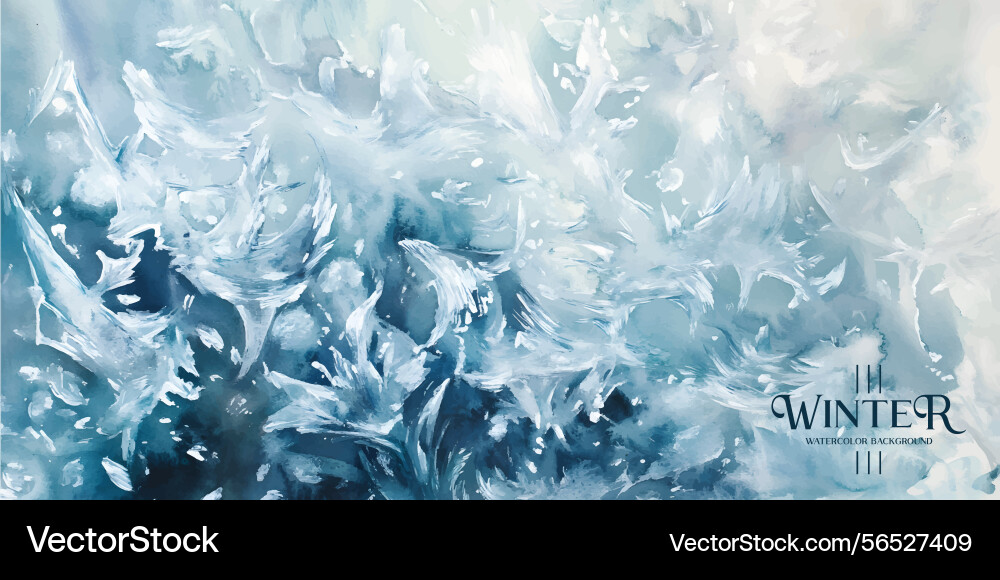 Intricate Frost Patterns Vector Image