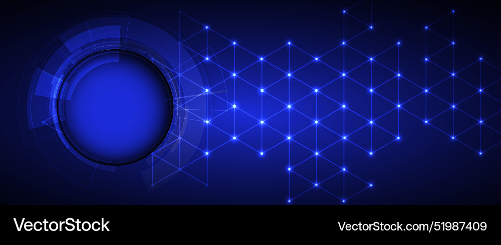 Neural network concept connected cells with links Neural network concept connected cells with links vector image