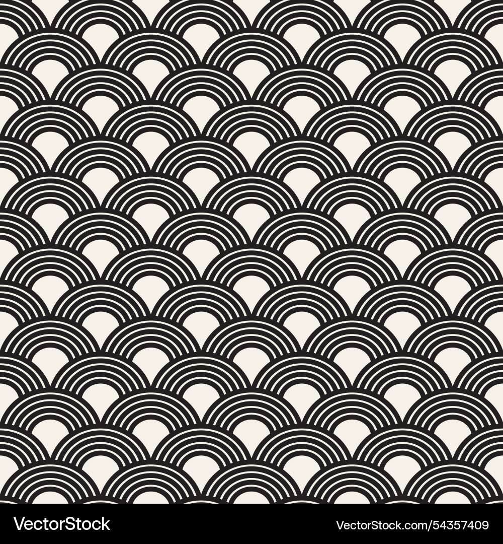 Seamless pattern repeating geometric elements vector image