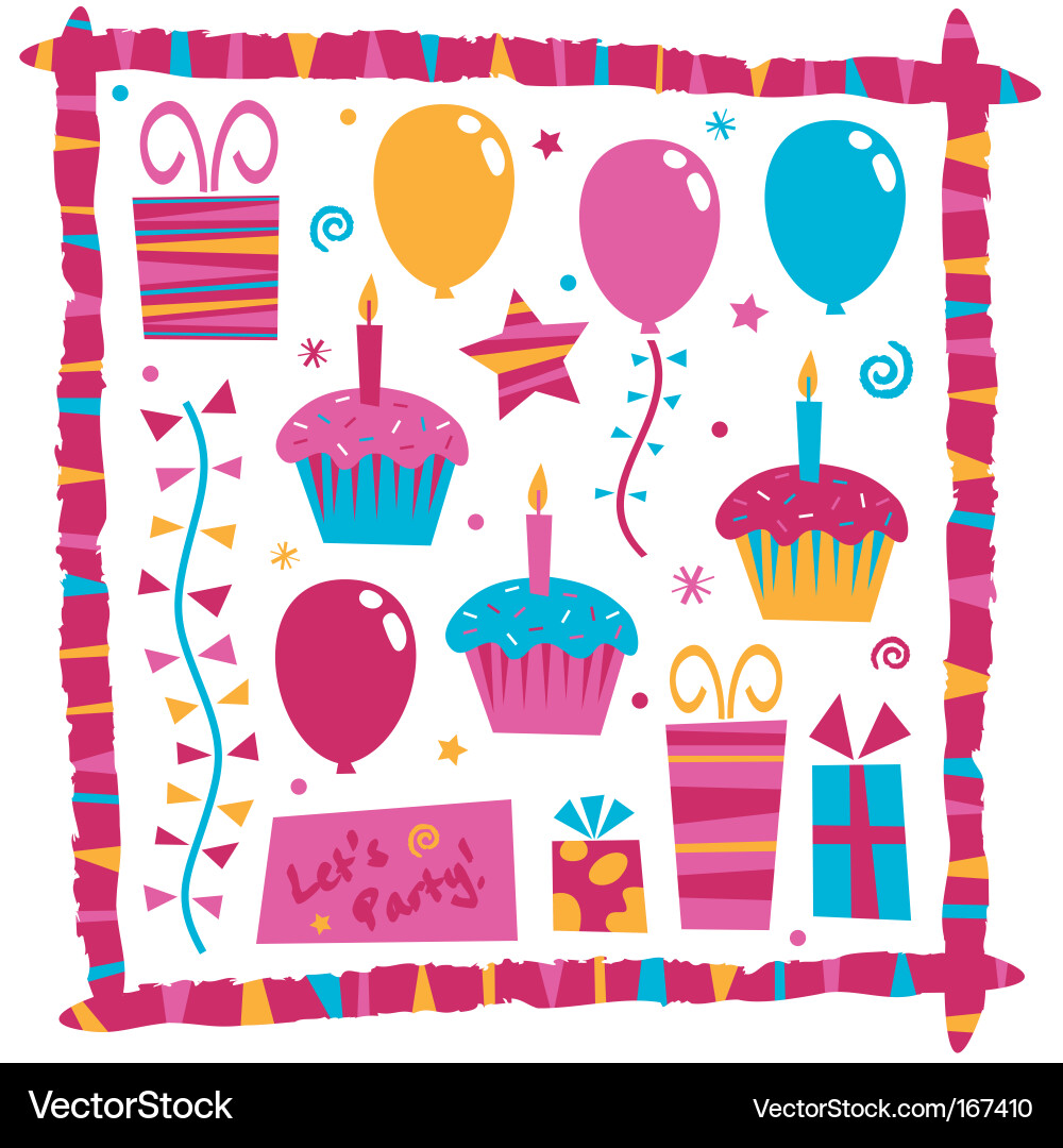 Celebration Party Frame Royalty Free Vector Image