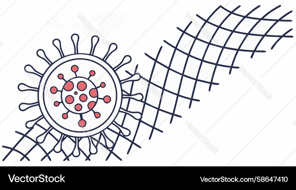 Cellular Grid Abstract Pattern Vector Image