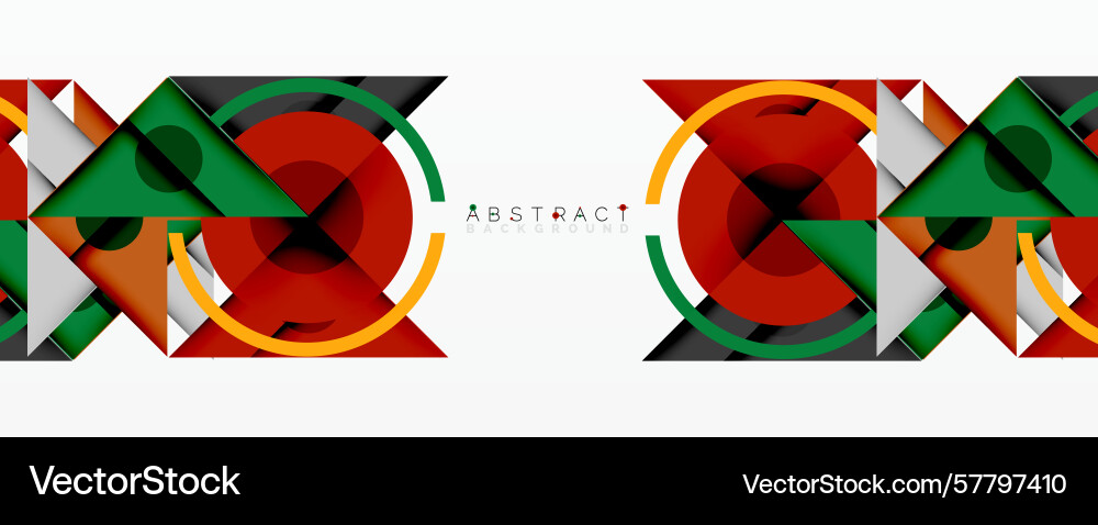 Geometric shapes overlap creating vibrant pattern Geometric shapes overlap creating vibrant pattern Vector Image