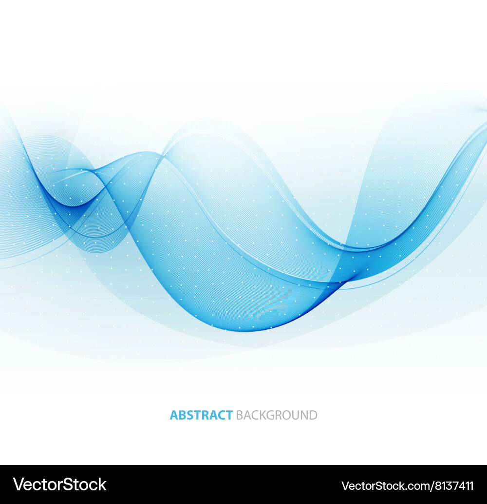 Abstract color wave design element vector image