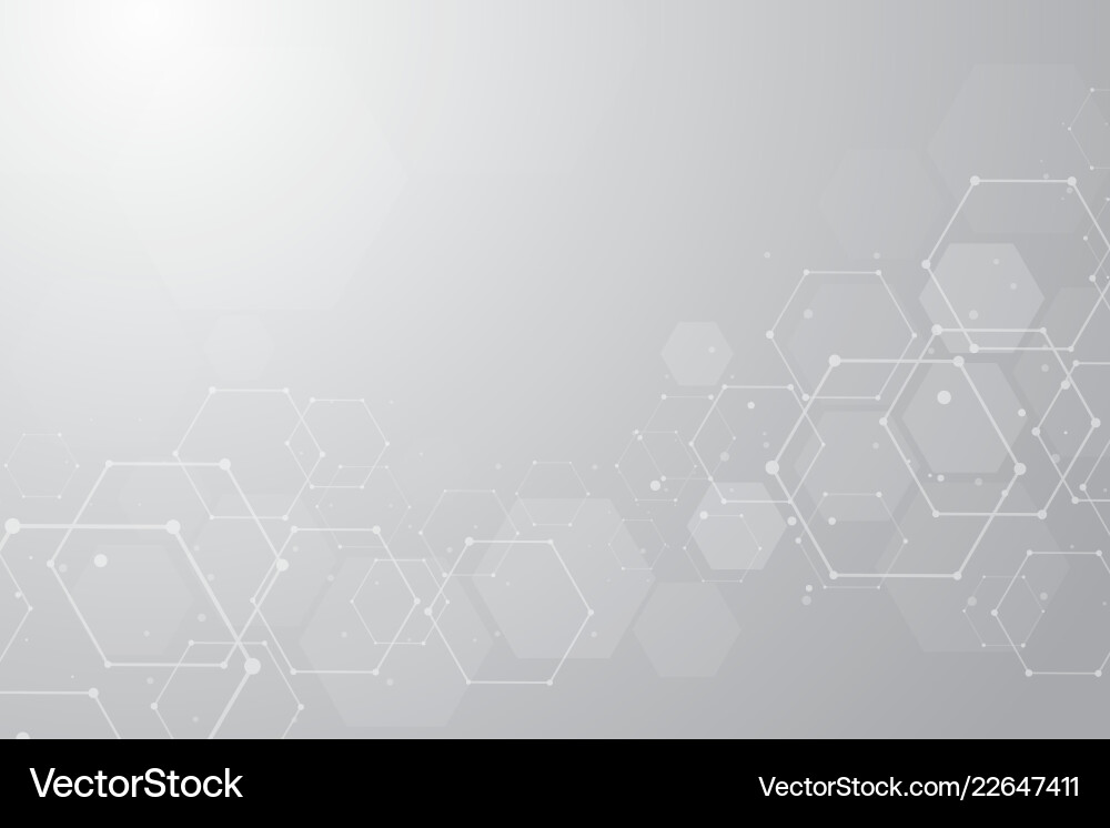 Abstract hexagonal molecular structures Abstract hexagonal molecular structures vector image