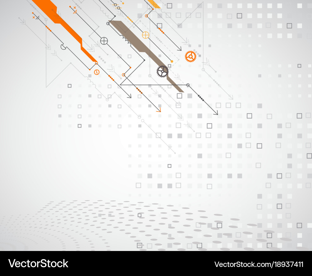 Abstract technological background structure Vector Image