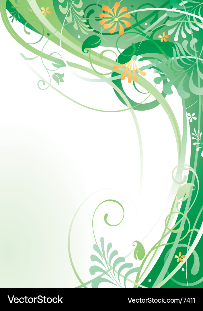 Botanical Leaf Pattern Vector Image