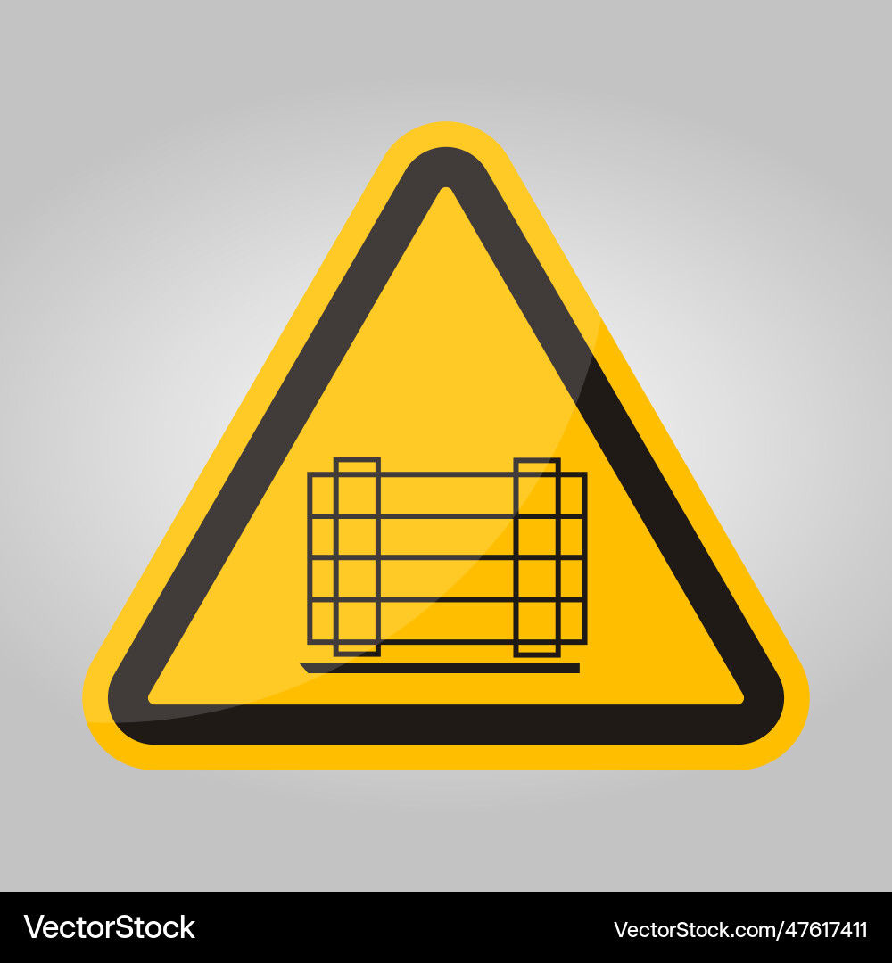 Do not obstruct symbol on white background Vector Image