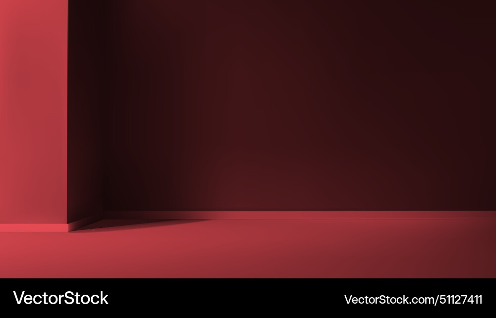 Empty studio room background with light shadow Vector Image