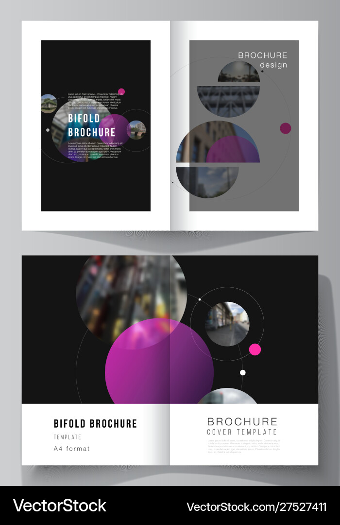 Layout two a4 format modern cover Vector Image
