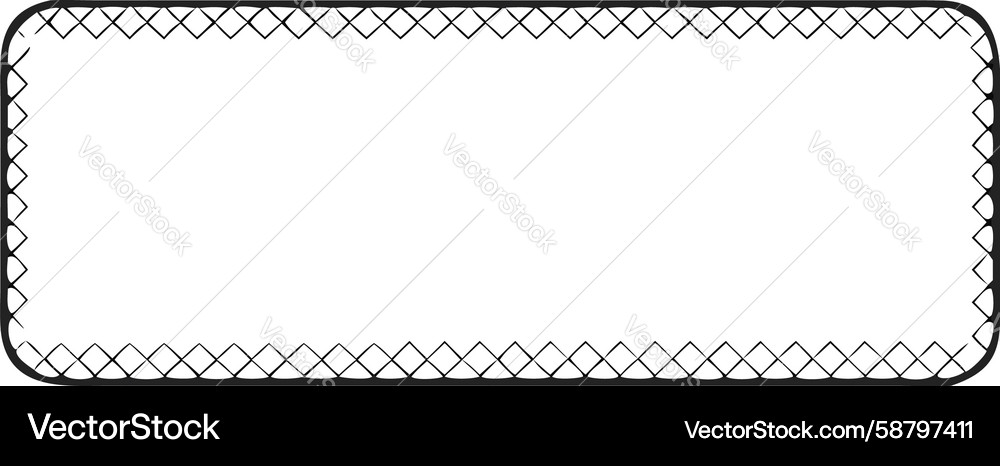 Rounded corner rectangular frame with dotted Vector Image