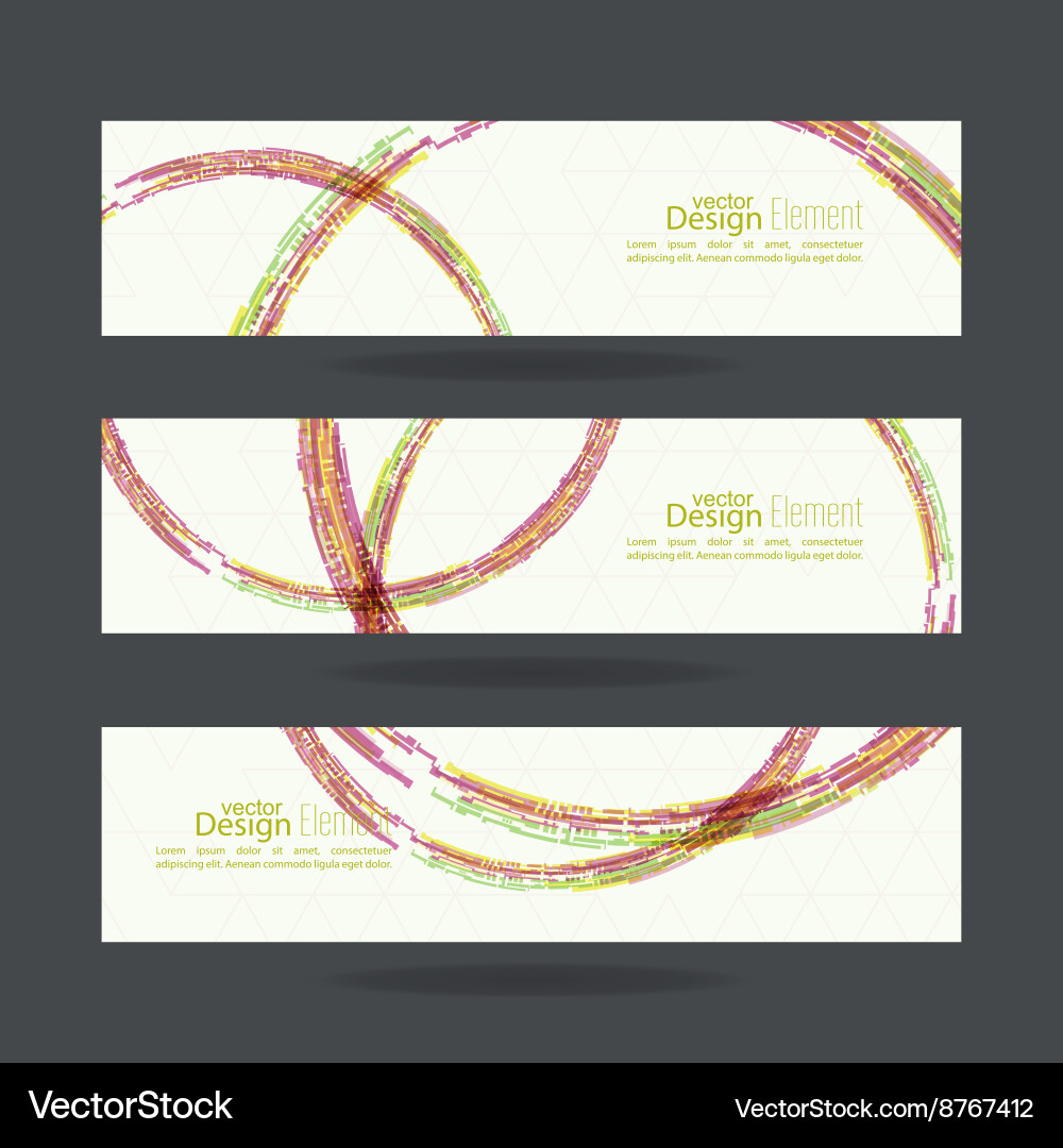Abstract background with colored curls vector image