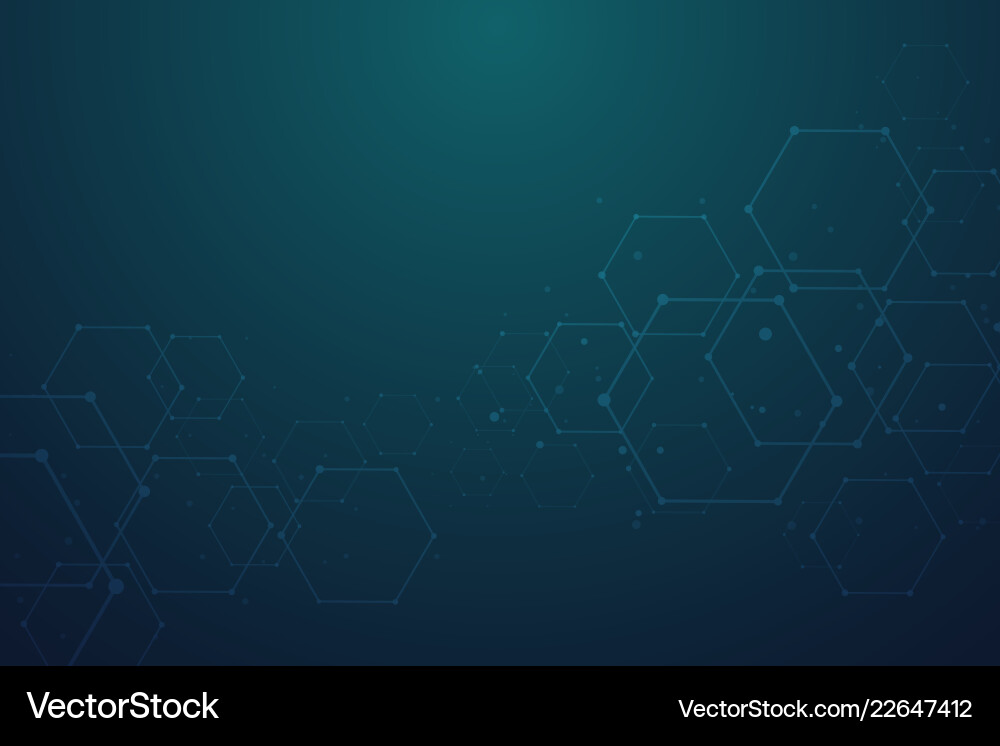 Abstract hexagonal molecular structures Abstract hexagonal molecular structures vector image