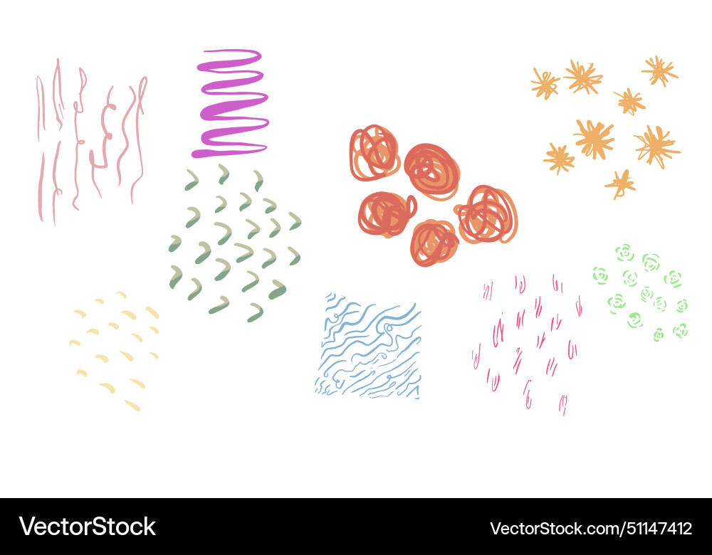 Curls and strokes Vector Image