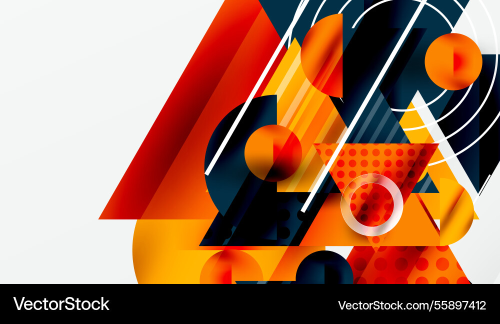 Modern geometric background - overlapping Modern geometric background - overlapping Vector Image