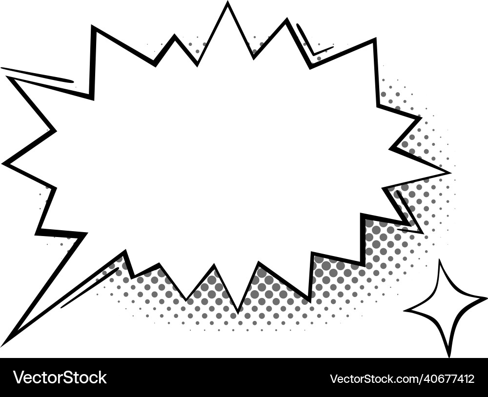 Scream message balloon empty bubble for angry Scream message balloon empty bubble for angry vector image