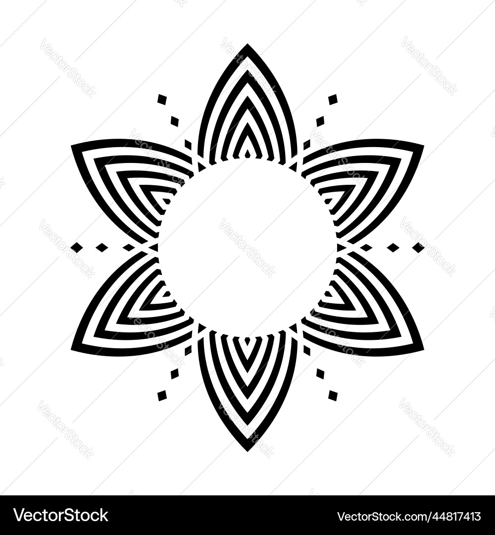 Abstract radial circle pattern decorative element Abstract radial circle pattern decorative element Vector Image
