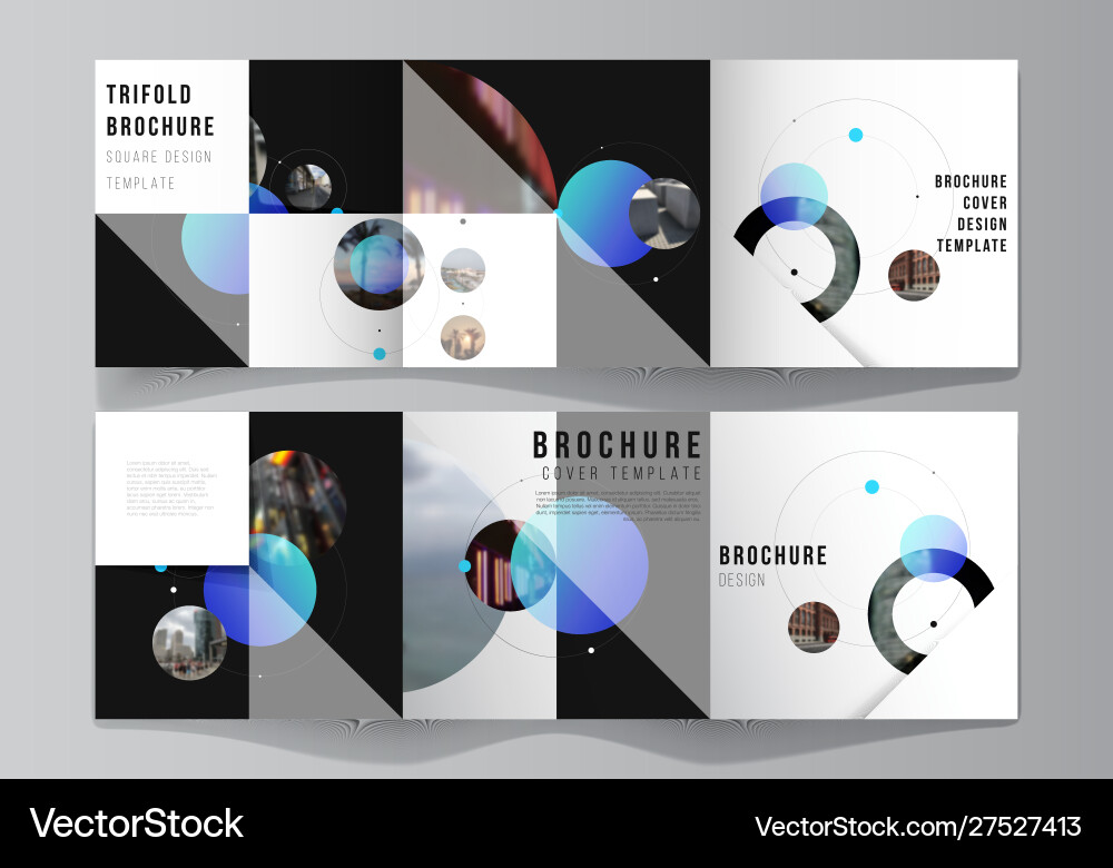 Layout square format covers design Layout square format covers design vector image