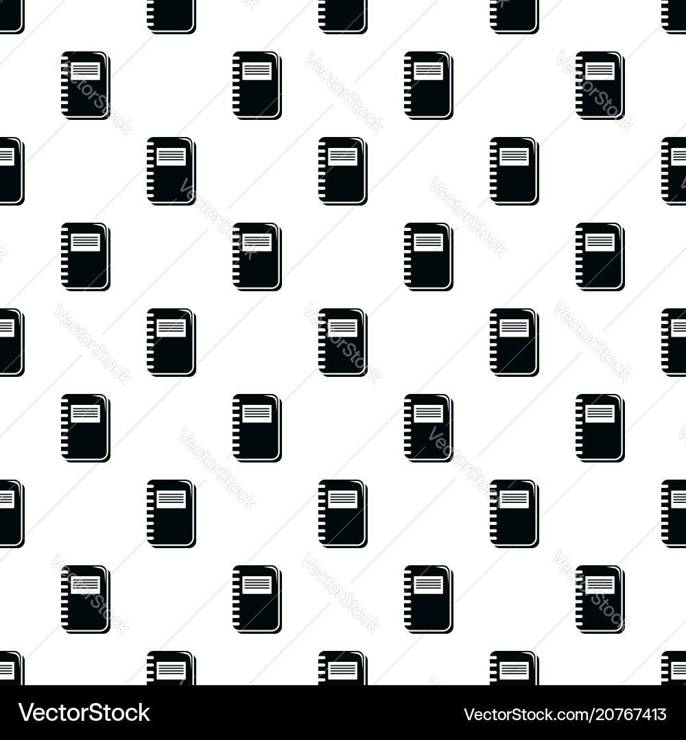 Notebook pattern seamless vector image