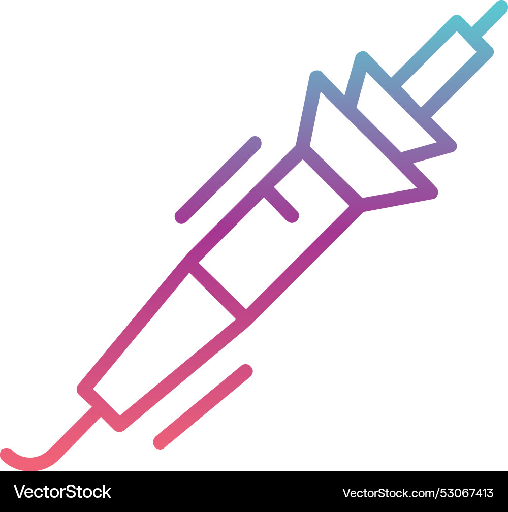 Pyrography line gradient design Vector Image