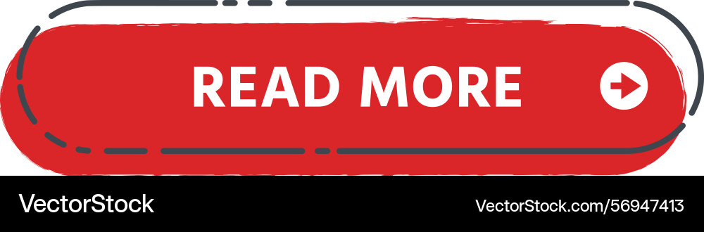 Red rounded rectangle button with a right arrow Red rounded rectangle button with a right arrow vector image