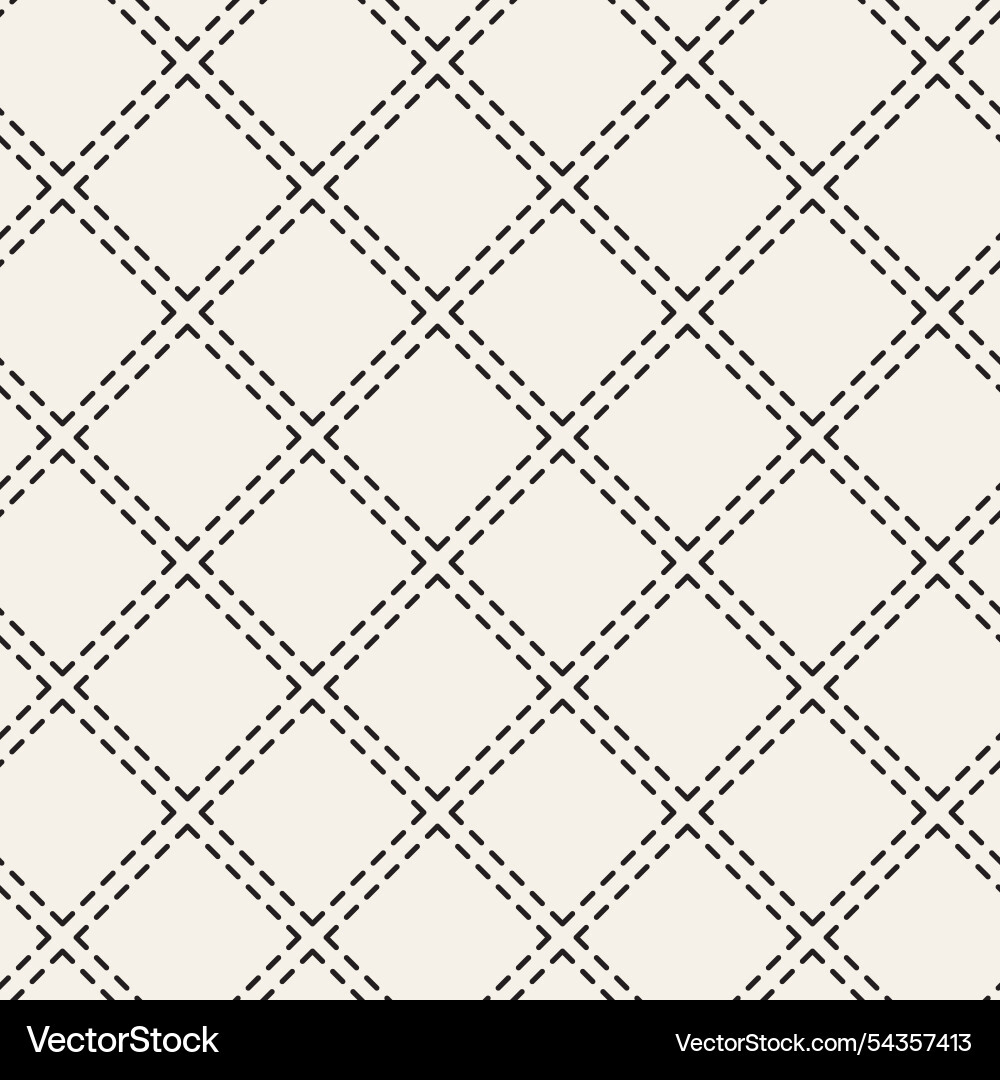 Seamless pattern repeating geometric elements vector image