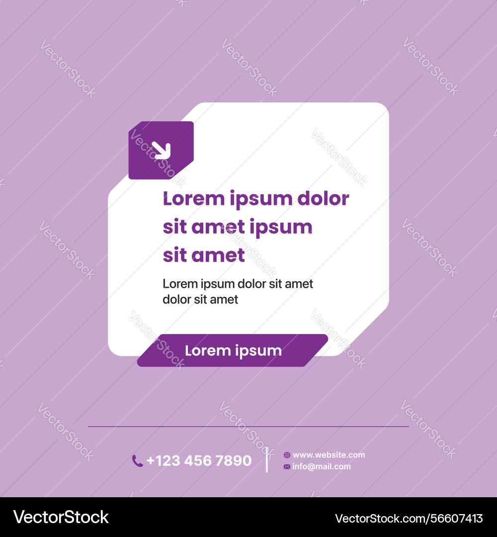 Simple and unique style of quote design Simple and unique style of quote design Vector Image