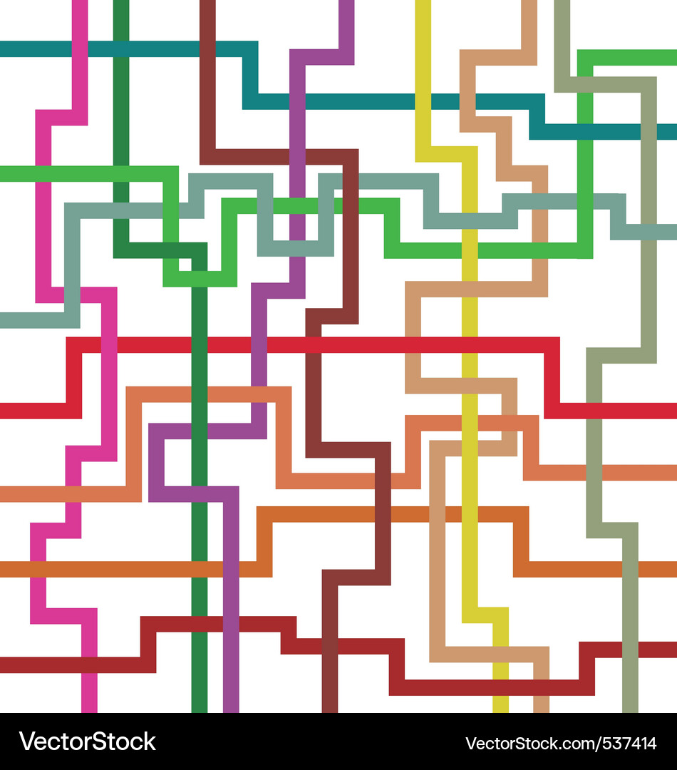 Artistic design with intersecting geometric lines Vector Image