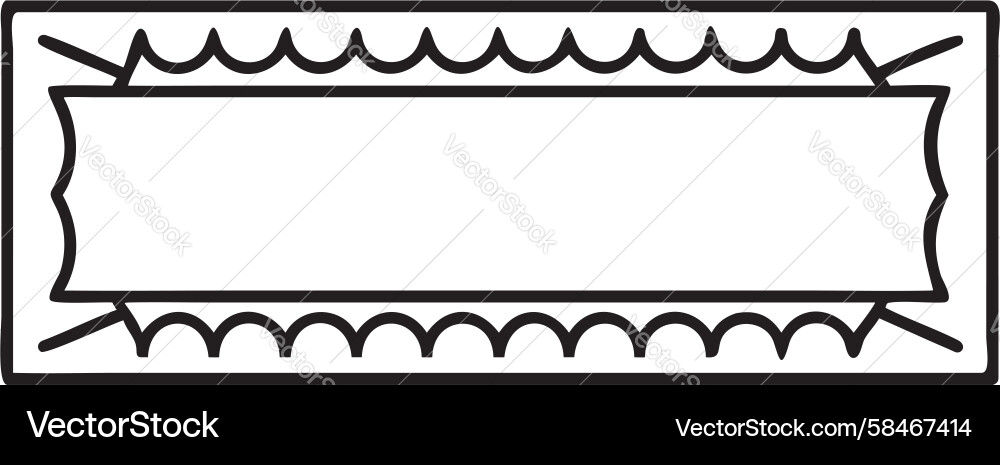 Clean Rectangular Frame Vector Image