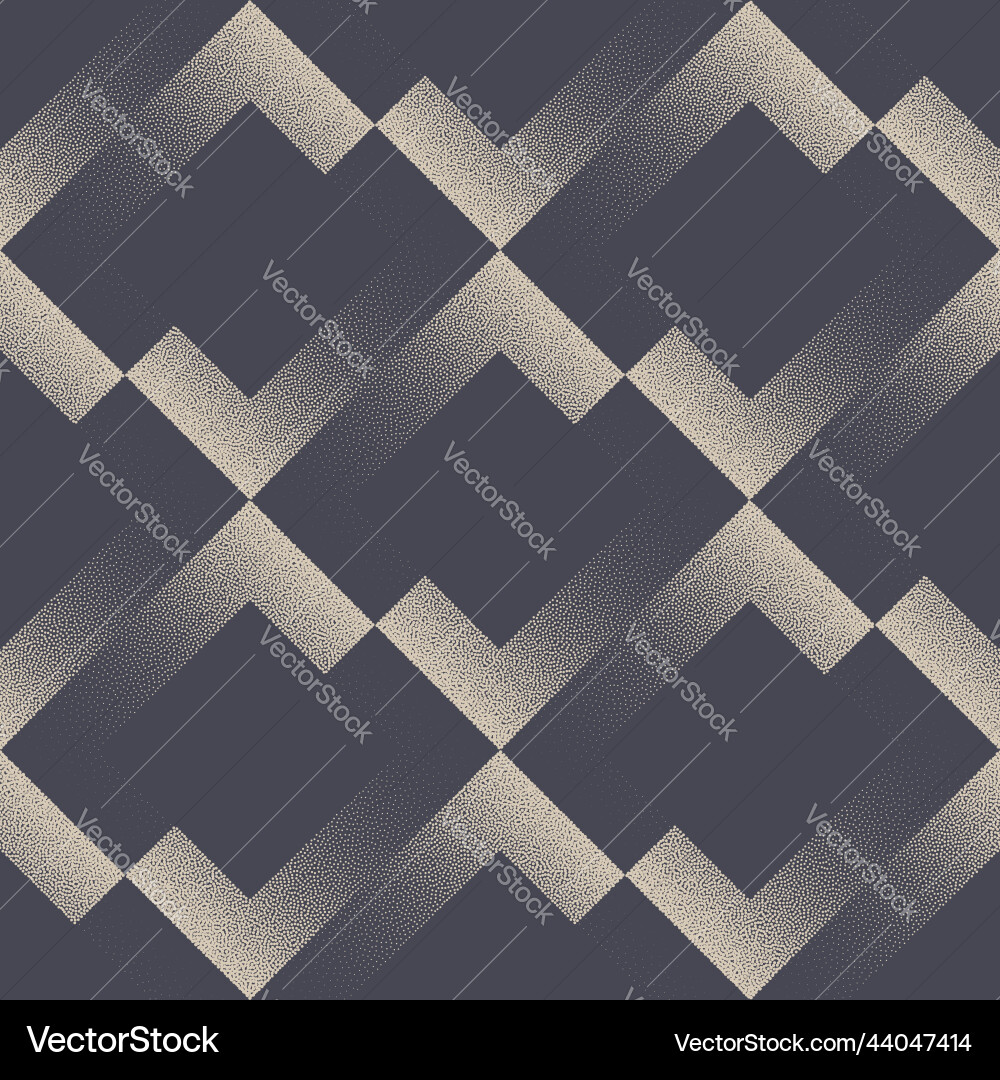 Exklusives Stipple Split Rhombus nahtloses Muster Exklusives Stipple Split Rhombus nahtloses Muster vektorbild