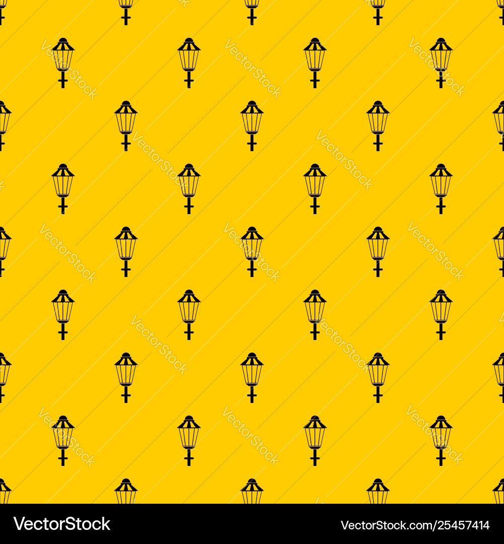 Street lamp pattern Street lamp pattern vector image