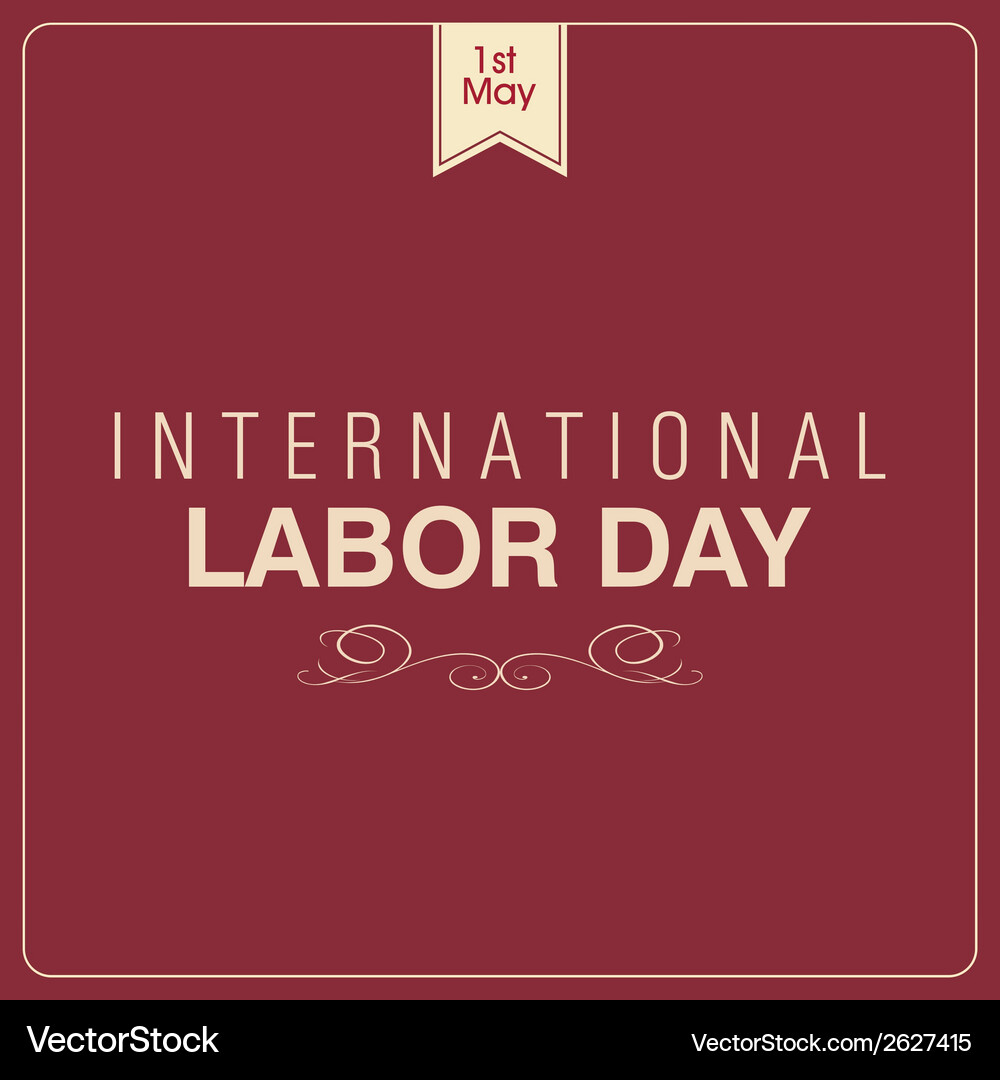 Abstract labor day background with special objects Vector Image