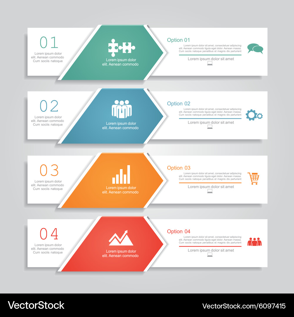 Infographic report template layout Vector Image