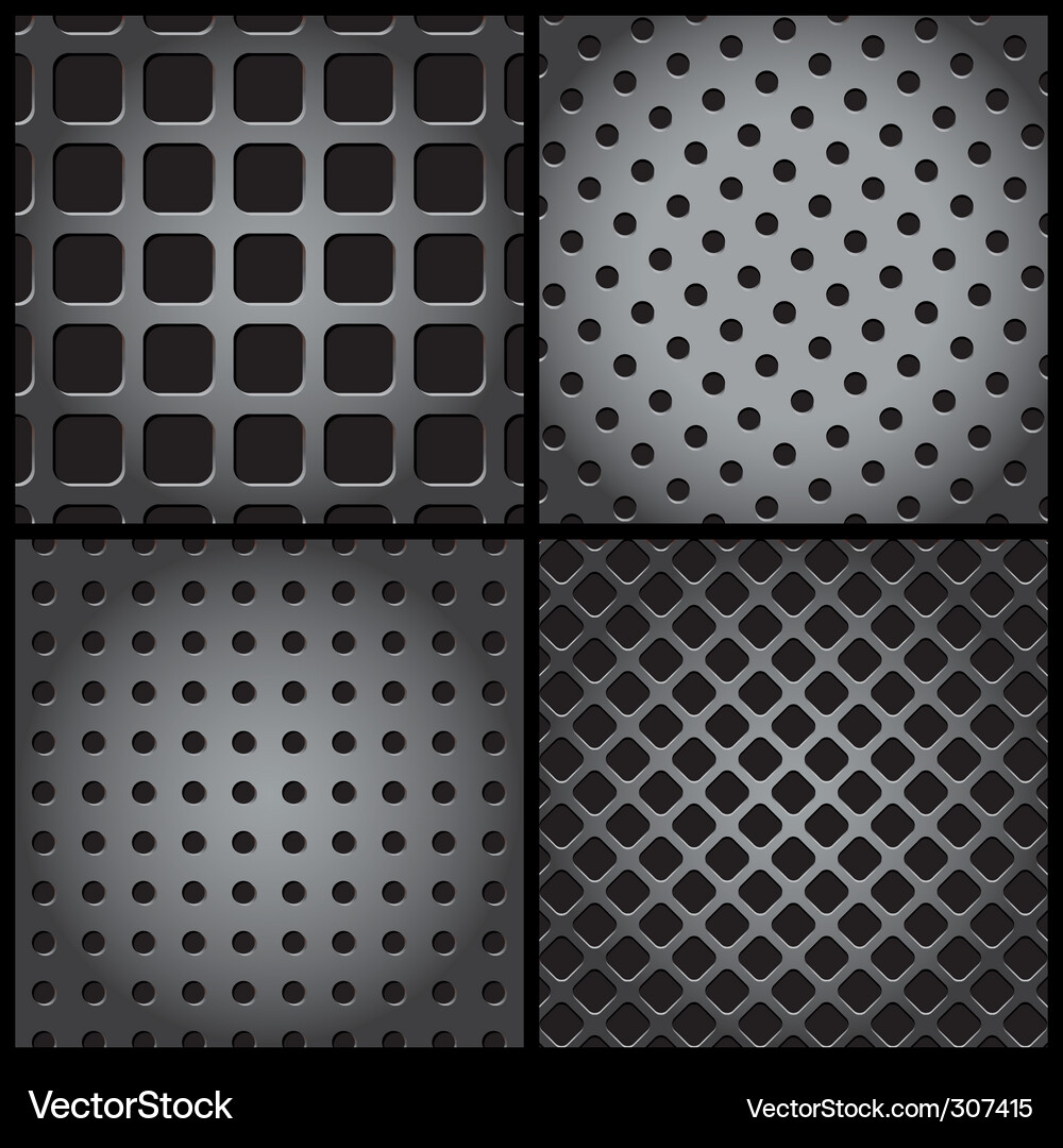 Metallic Grid Pattern Vector Image